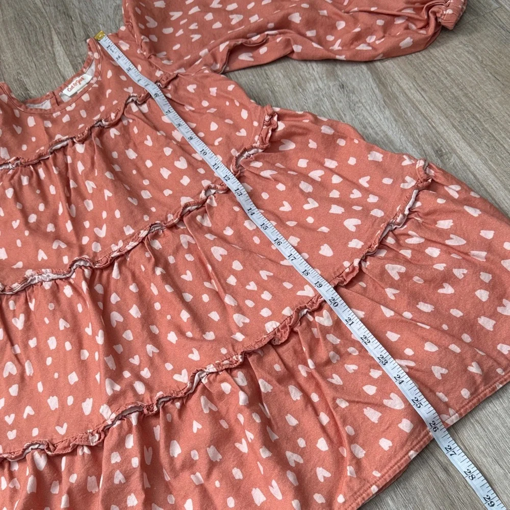 Cat & Jack Girl Oversized Orange Fall Dress Size M (7/8)
